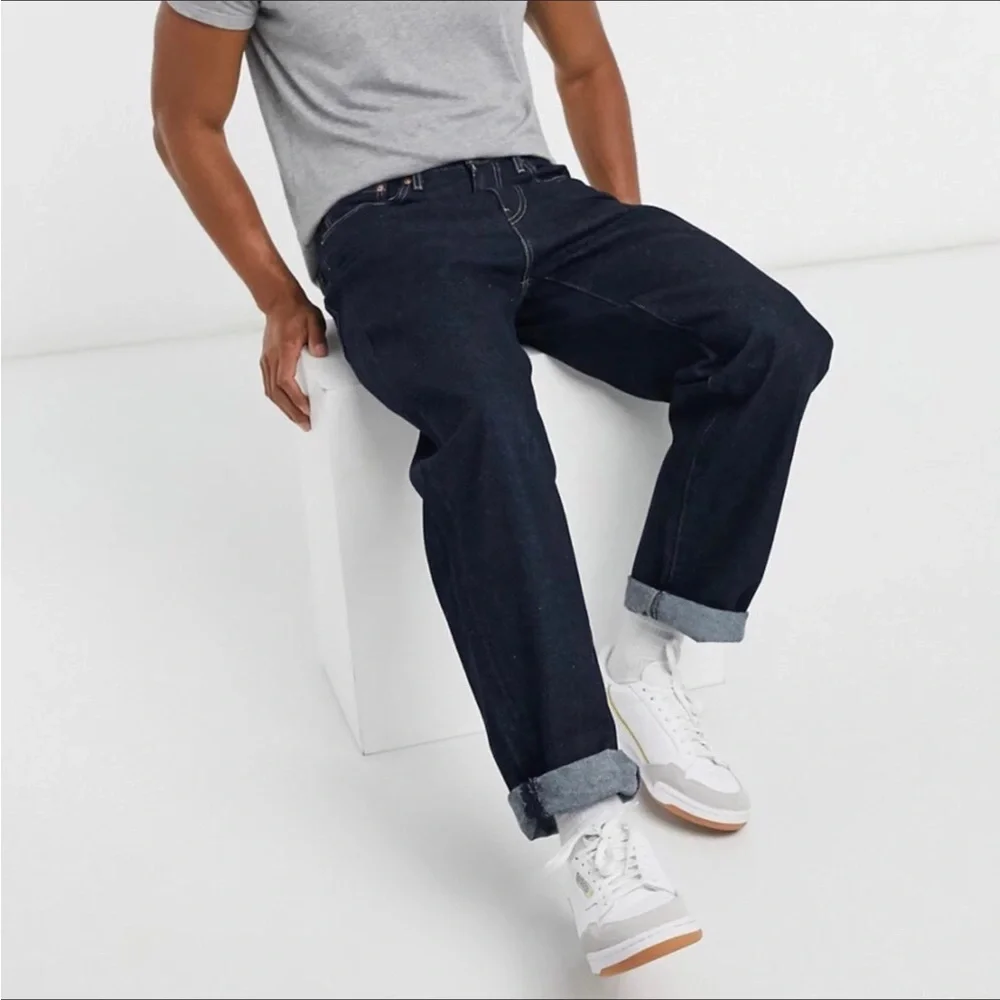 Levi’s Premium Capital E Stay Loose Cropped Jeans Blue